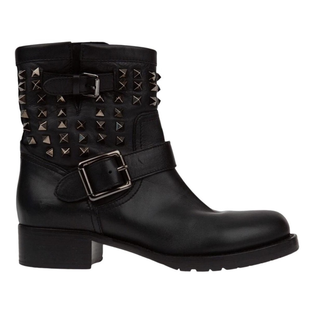 Valentino rock studd leather boots